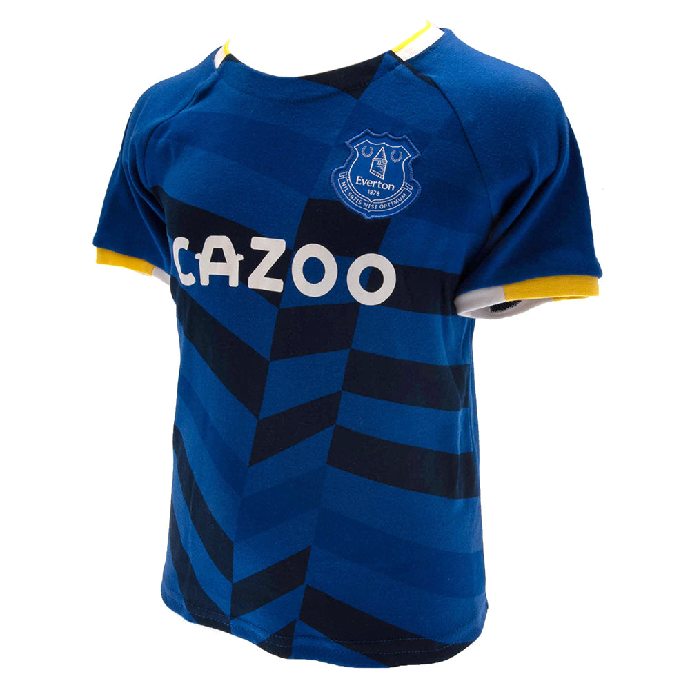 Everton FC Shirt & Short Set 6-9 Mths - Officially licensed merchandise.
