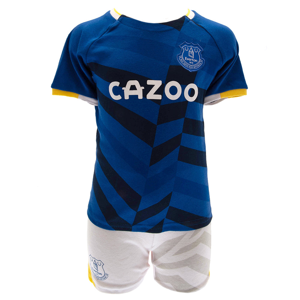 Everton FC Shirt & Short Set 9-12 Mths - Officially licensed merchandise.