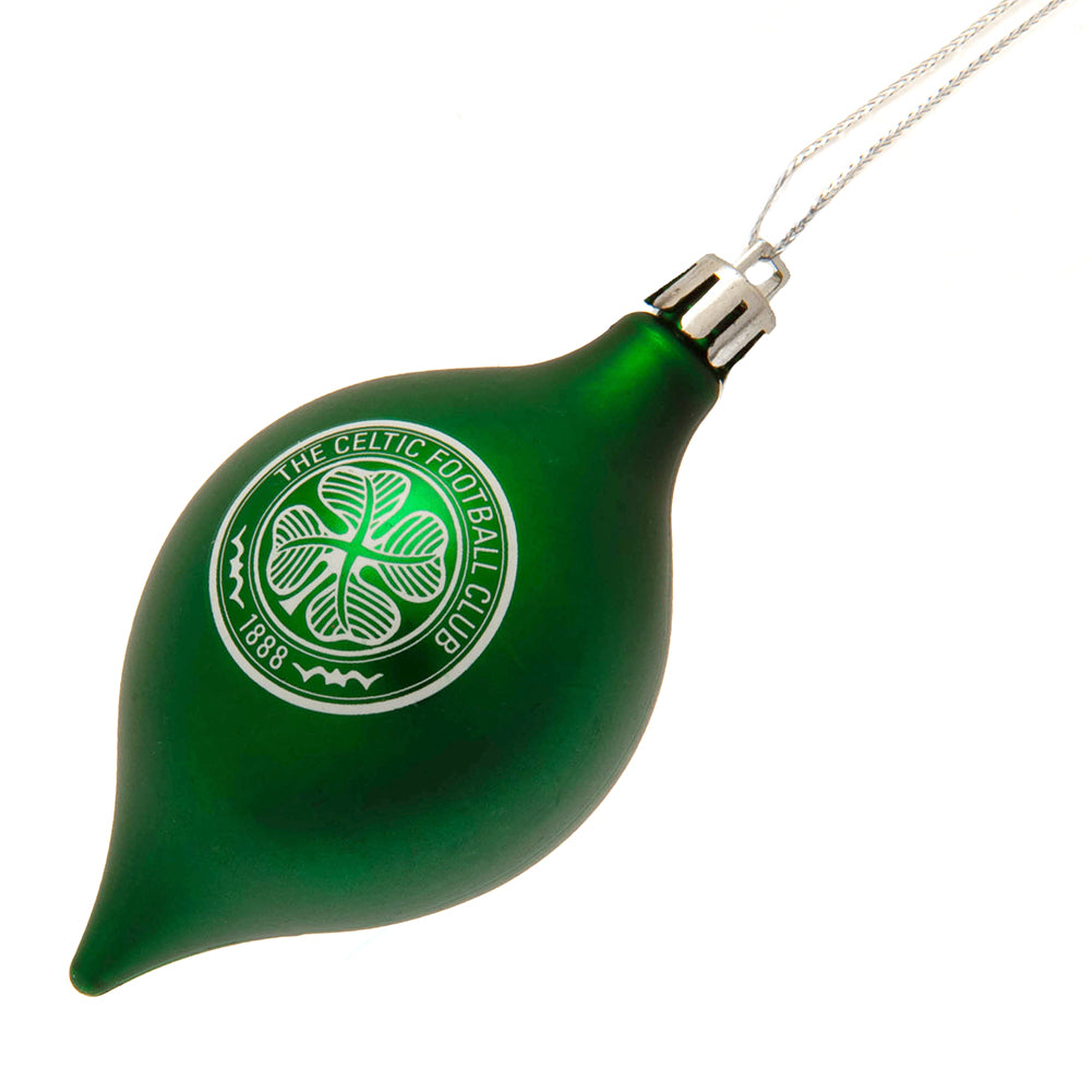 Celtic FC 3pk Vintage Baubles - Officially licensed merchandise.