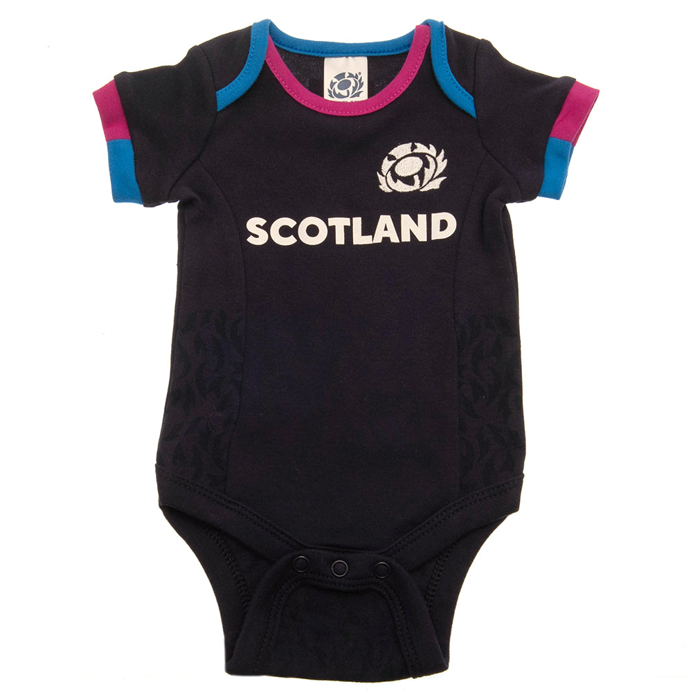 Scotland RU 2 Pack Bodysuit 12-18 Mths PB - Officially licensed merchandise.