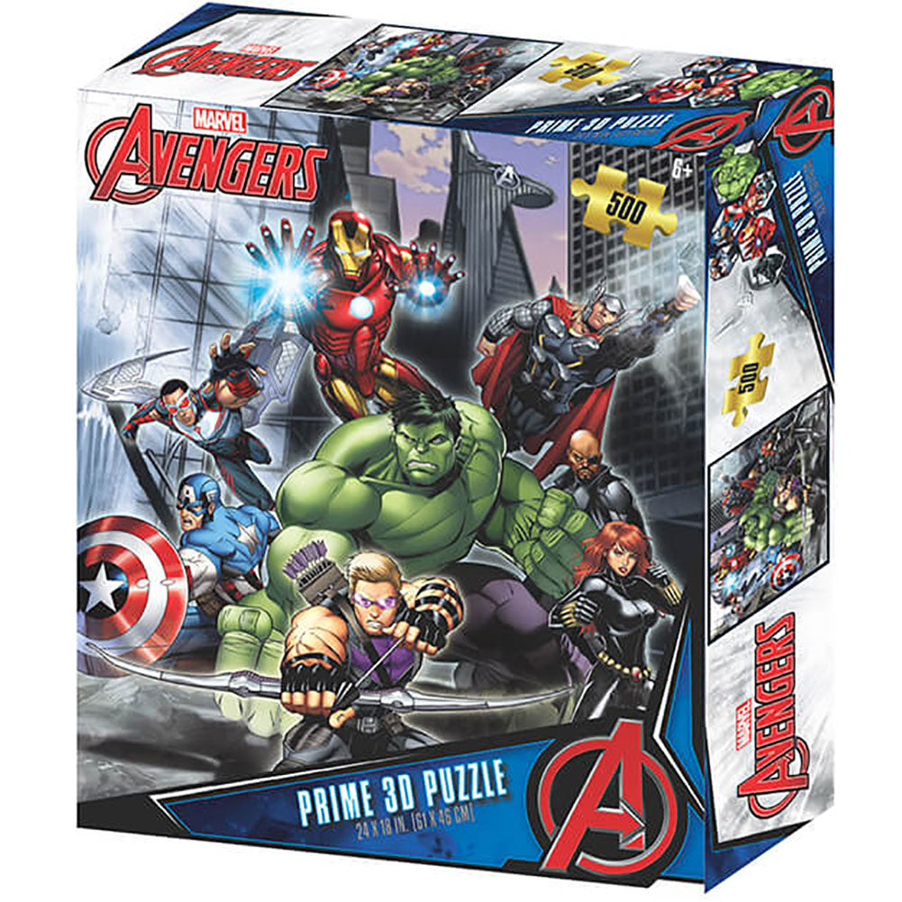 Avengers 3D Image Puzzle 500pc - Officially licensed merchandise.