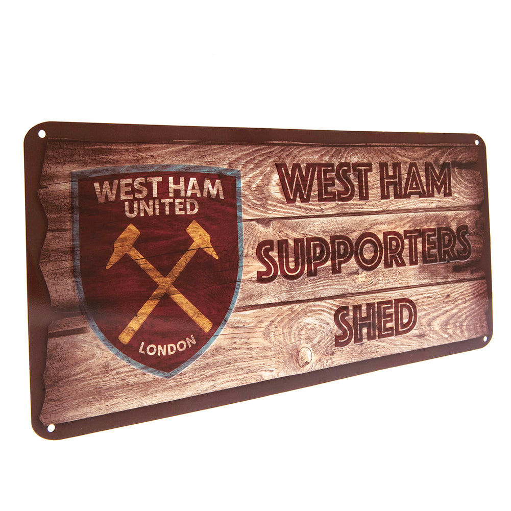 West Ham United FC Shed Sign - Metal Signs