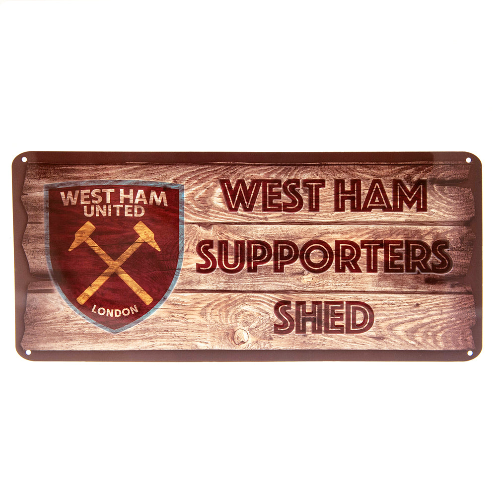 West Ham United FC Shed Sign - Officially licensed merchandise.