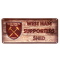 West Ham United FC Shed Sign - Officially licensed merchandise.
