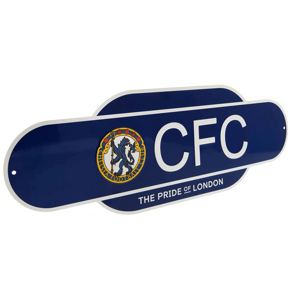 Chelsea FC Colour Retro Sign - Metal Signs