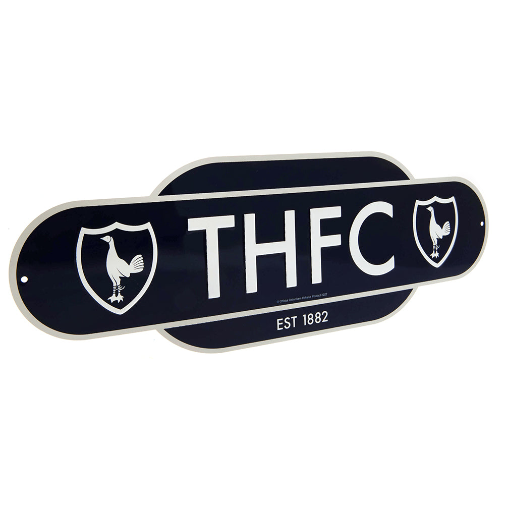Tottenham Hotspur FC Colour Retro Sign - Officially licensed merchandise.