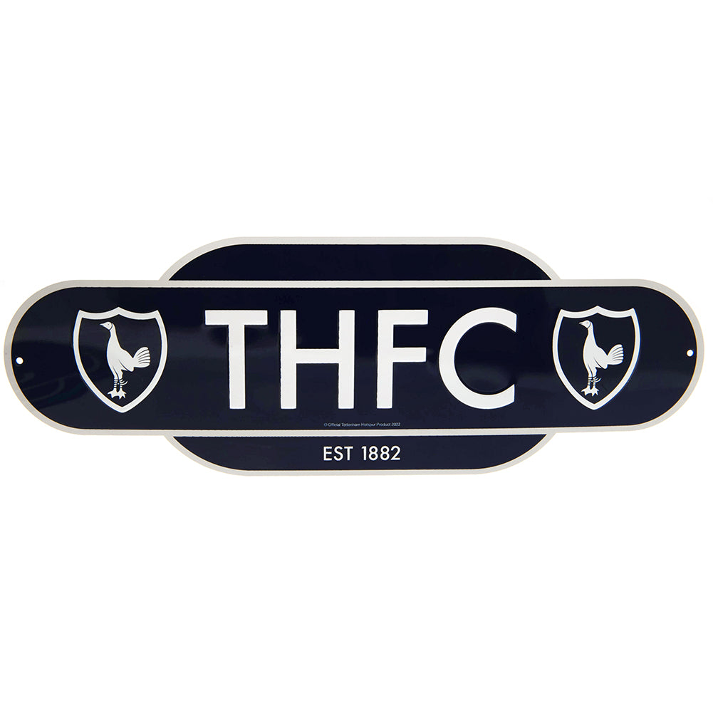 Tottenham Hotspur FC Colour Retro Sign - Officially licensed merchandise.