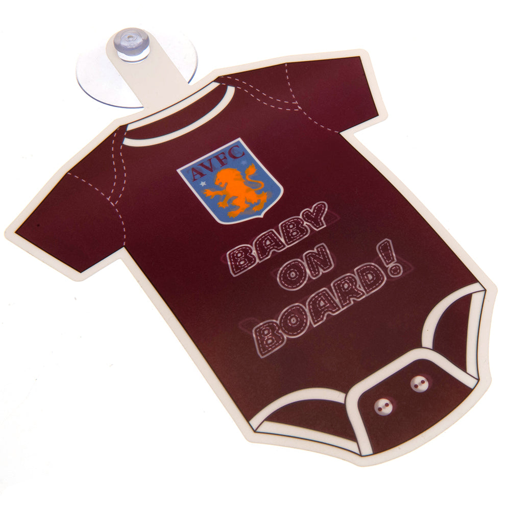 Aston Villa FC Baby On Board Sign - Officially licensed merchandise.