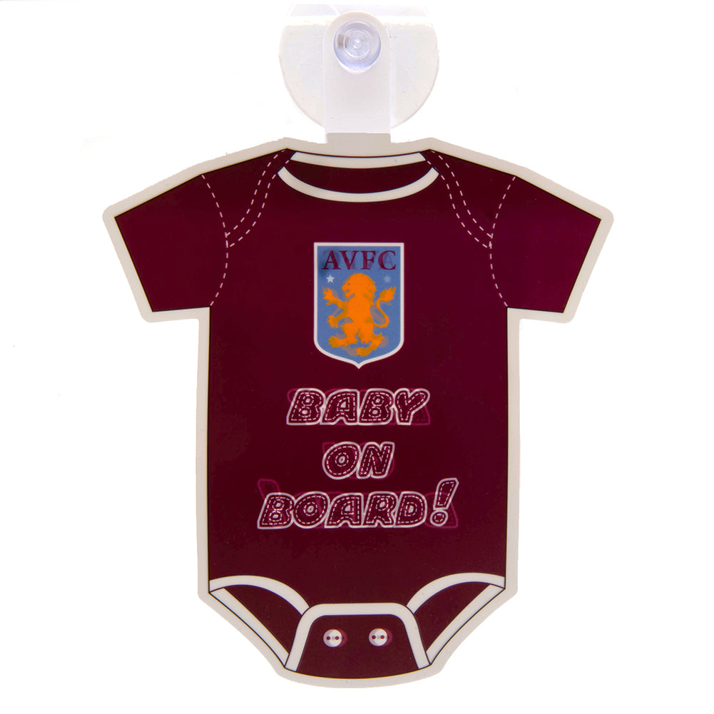 Aston Villa FC Baby On Board Sign - Officially licensed merchandise.