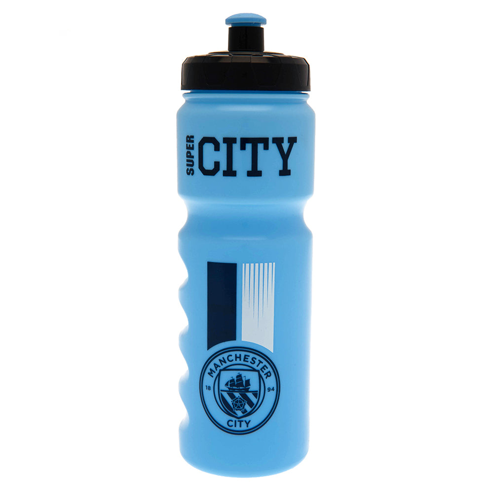 Manchester City FC Plastic Drinks Bottle - Officially licensed merchandise.