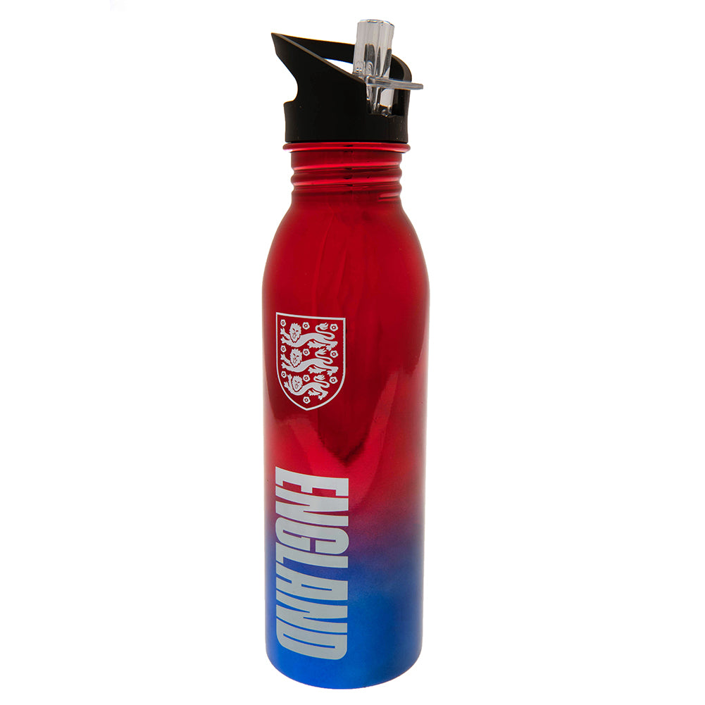 England FA UV Metallic Drinks Bottle - Officially licensed merchandise.