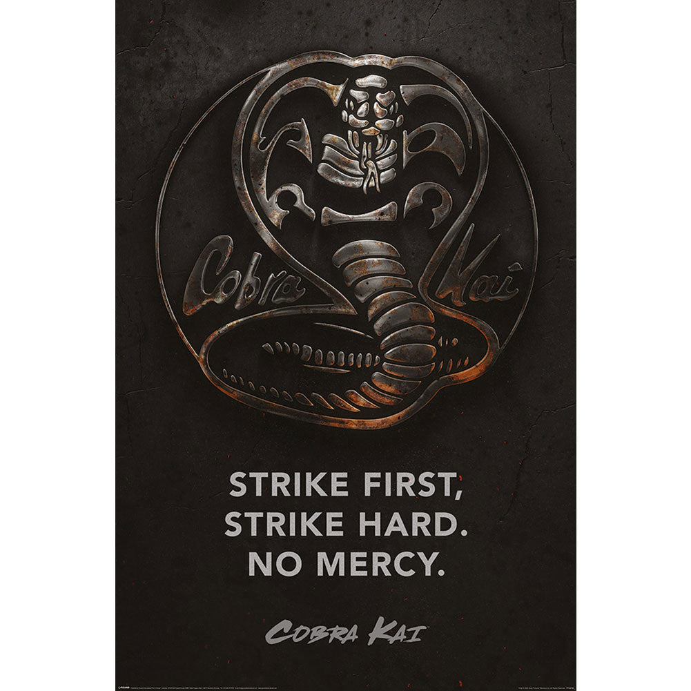 Cobra Kai Poster Metal 205 - Officially licensed merchandise.