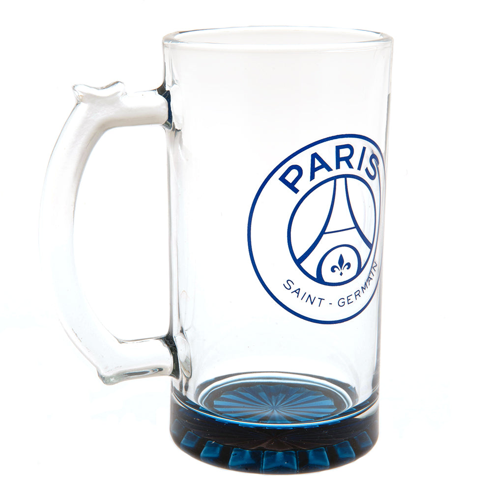 Paris Saint Germain FC Stein Glass Tankard - Officially licensed merchandise.