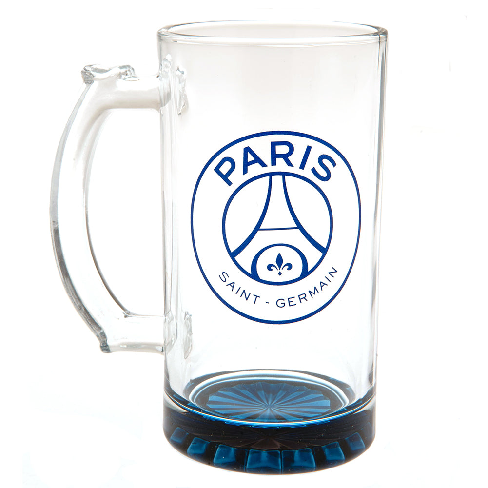 Paris Saint Germain FC Stein Glass Tankard - Officially licensed merchandise.