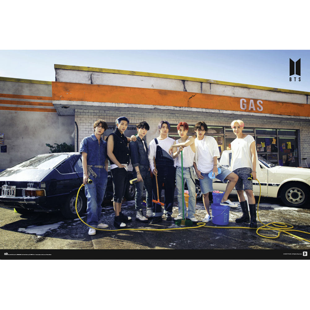 BTS Poster Gas Station 136 - Officially licensed merchandise.