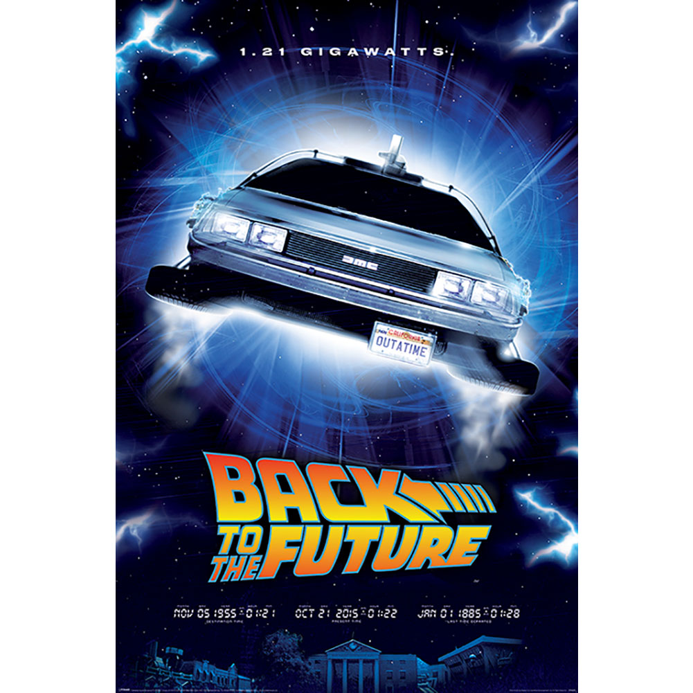 Back To The Future Poster 1.21 Gigawatts 203 - Officially licensed merchandise.