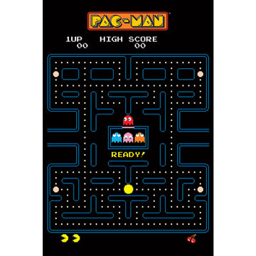 Pac-Man Poster Maze 124 - Officially licensed merchandise.