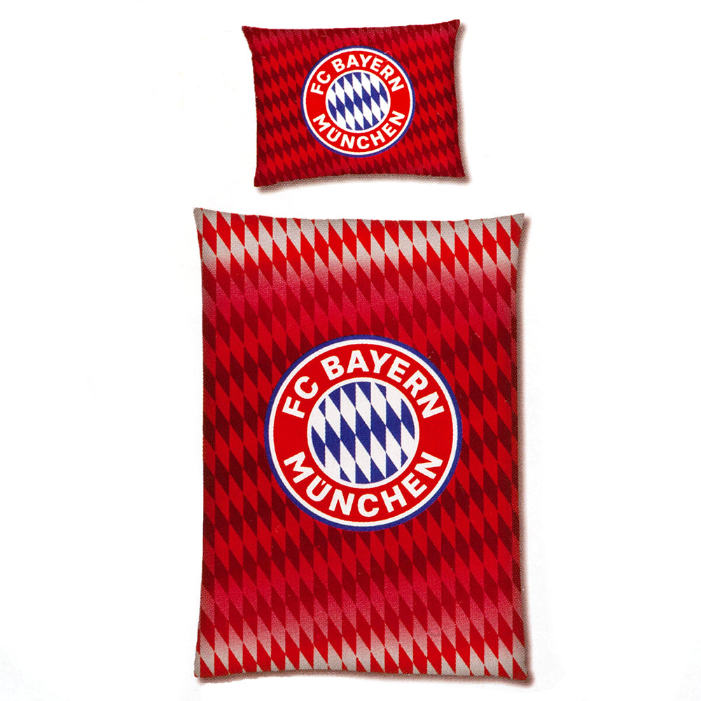 FC Bayern Munich Single Duvet Set CR - Officially licensed merchandise.