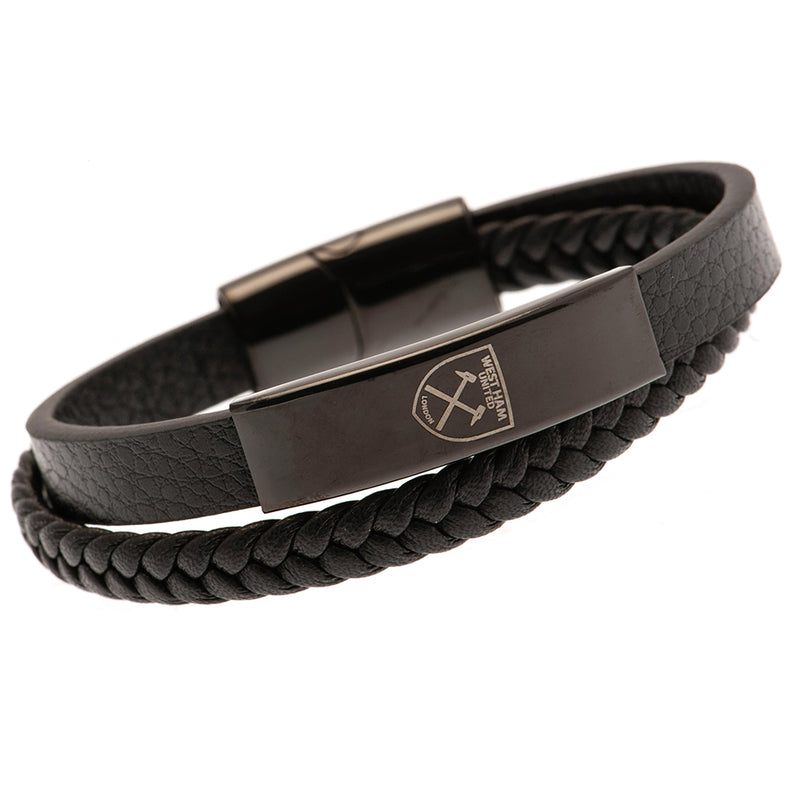 West Ham United FC IP Leather Bracelet