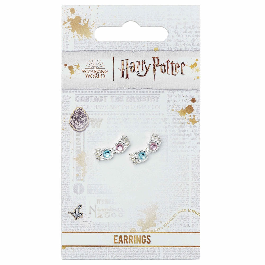 Harry Potter Silver Plated Earrings Luna Spectrespecs - Officially licensed merchandise.