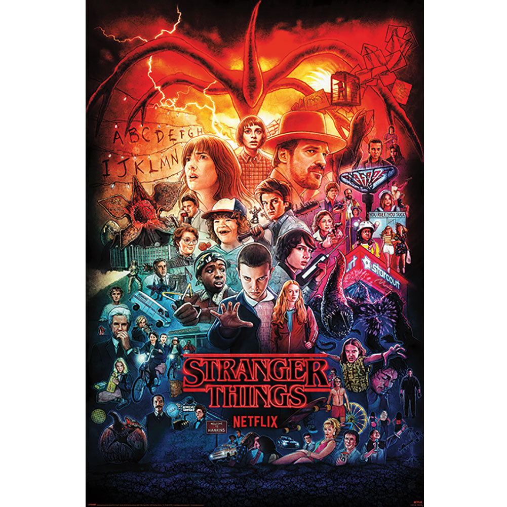 Stranger Things 4 Poster Montage 123 - Officially licensed merchandise.