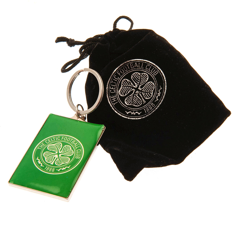 Celtic FC Deluxe Keyring - Officially licensed merchandise.