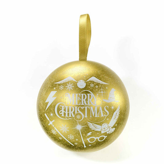 Harry Potter Christmas Gift Bauble Gold Icons
