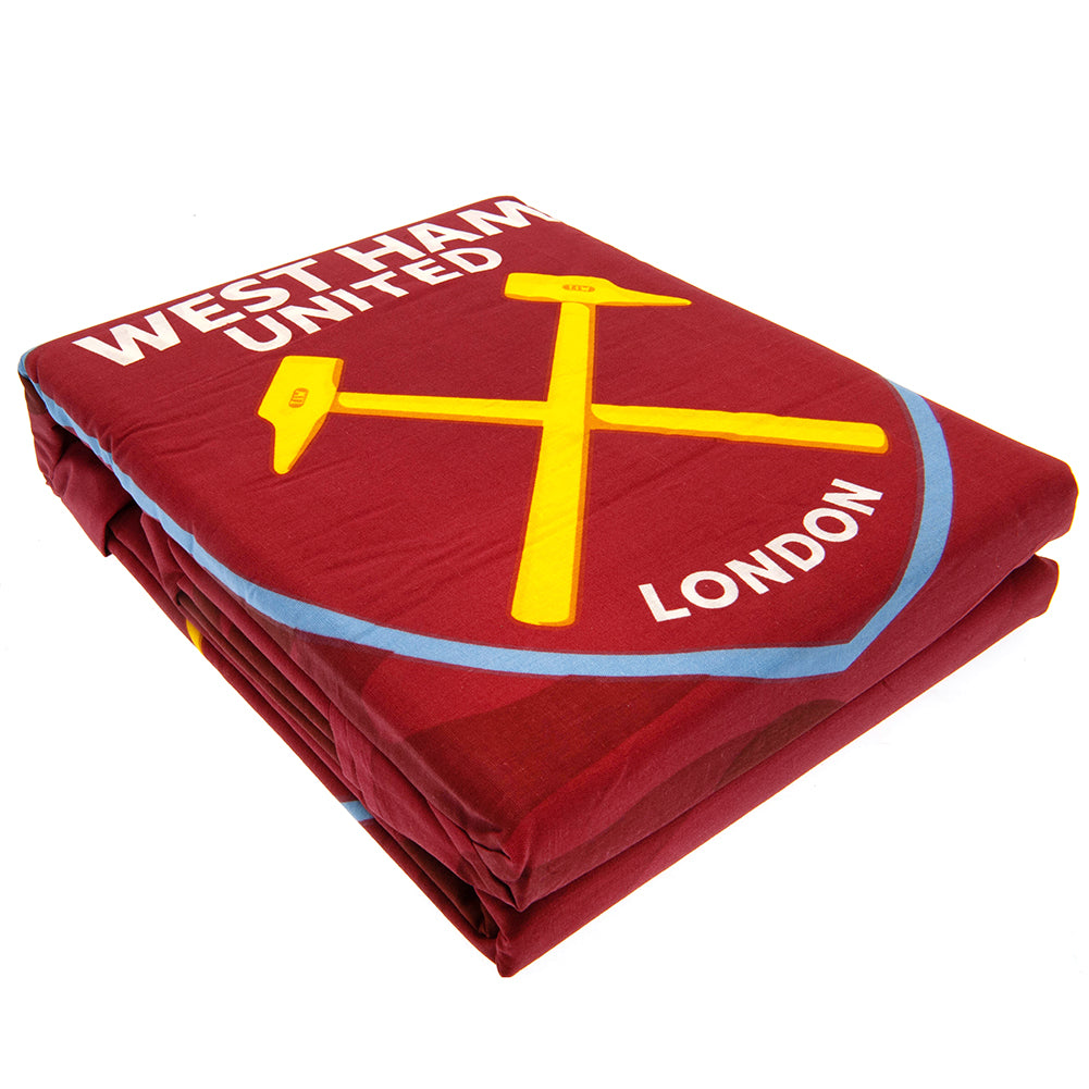 West Ham United FC King Duvet Set PC - Officially licensed merchandise.