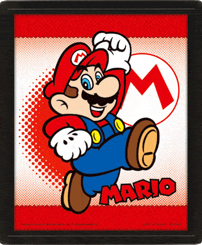 Super Mario Framed 3D Picture Yoshi - Officially licensed merchandise.