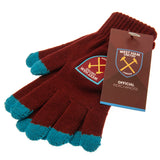 West Ham United FC Touchscreen Knitted Gloves Junior