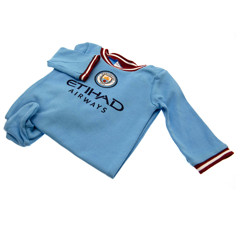 Manchester City FC Sleepsuit 6-9 Mths CC - Officially licensed merchandise.