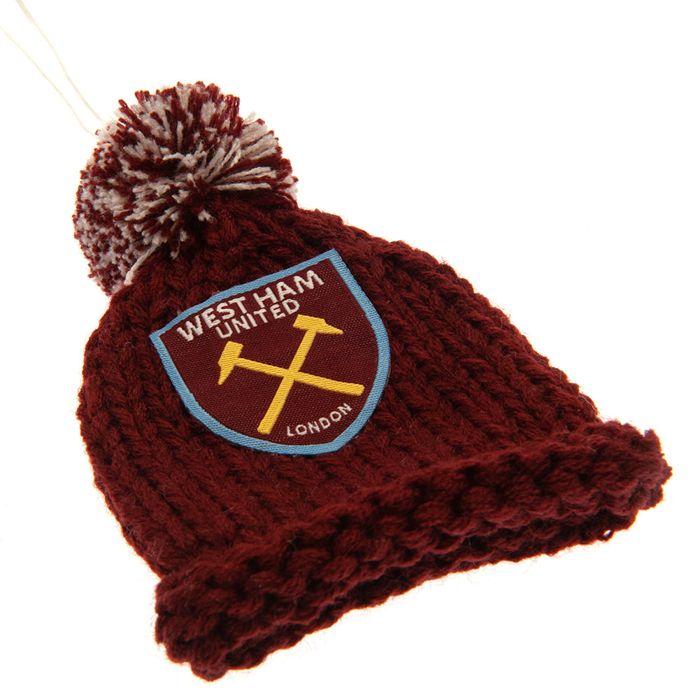 West Ham United FC Hanging Bobble Hat - Officially licensed merchandise.