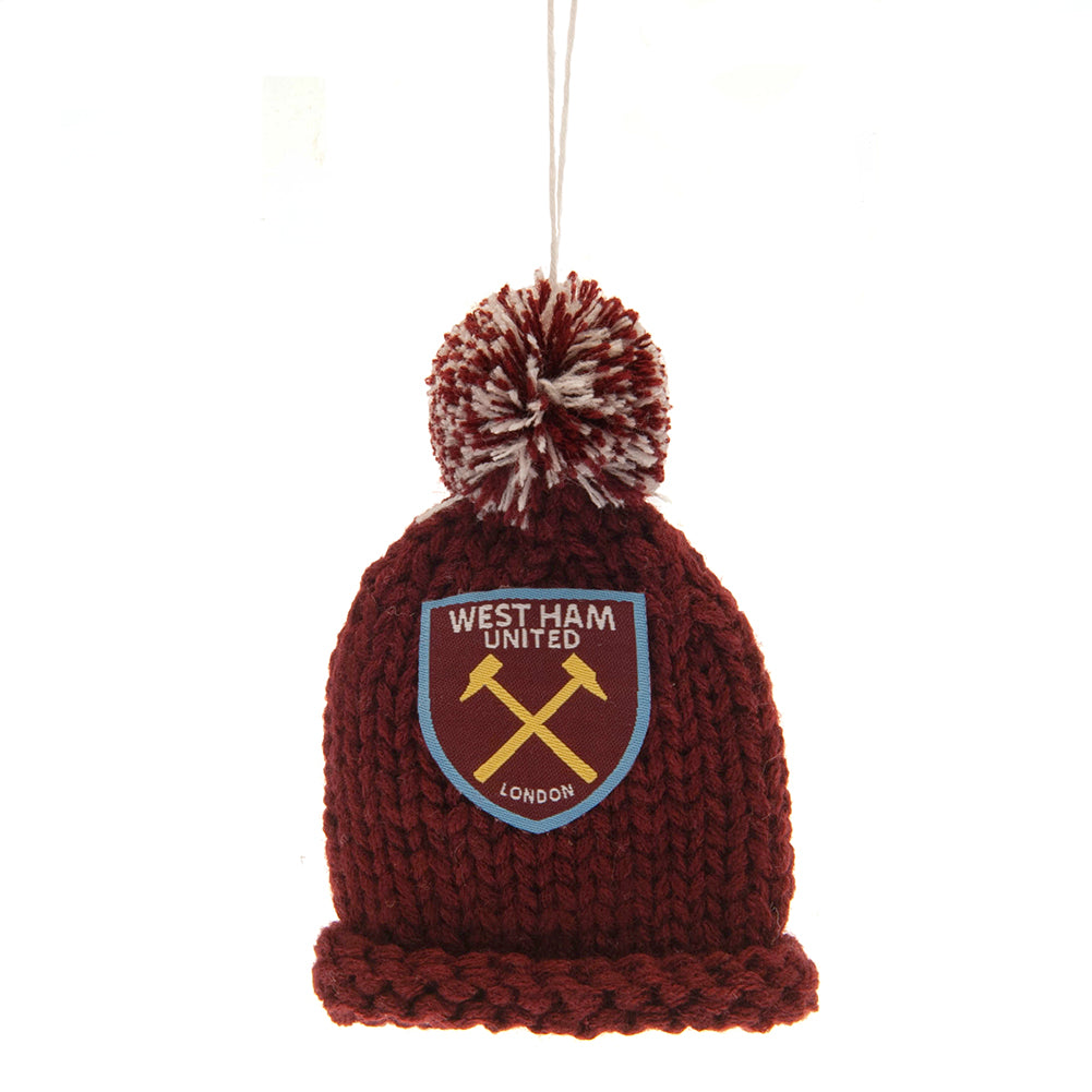 West Ham United FC Hanging Bobble Hat - Officially licensed merchandise.