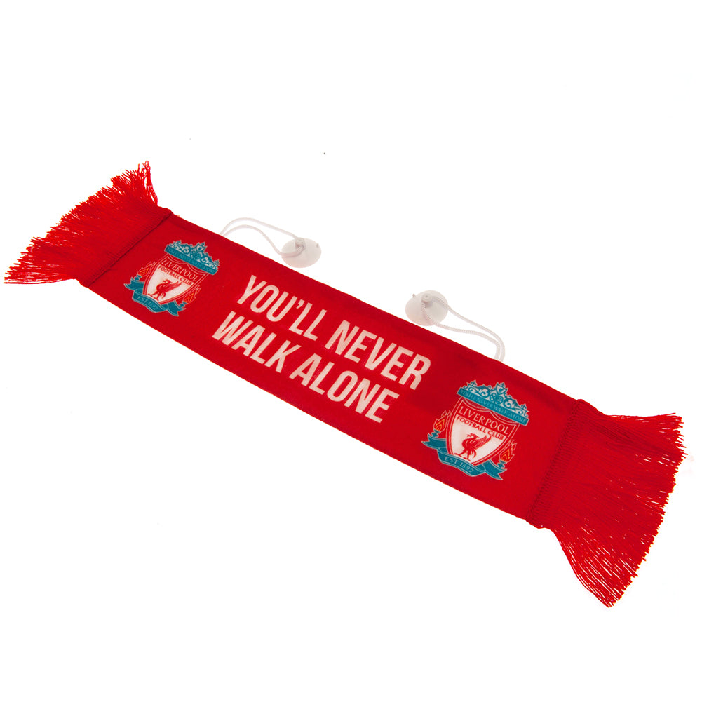 Liverpool FC Mini Car Scarf CR - Officially licensed merchandise.