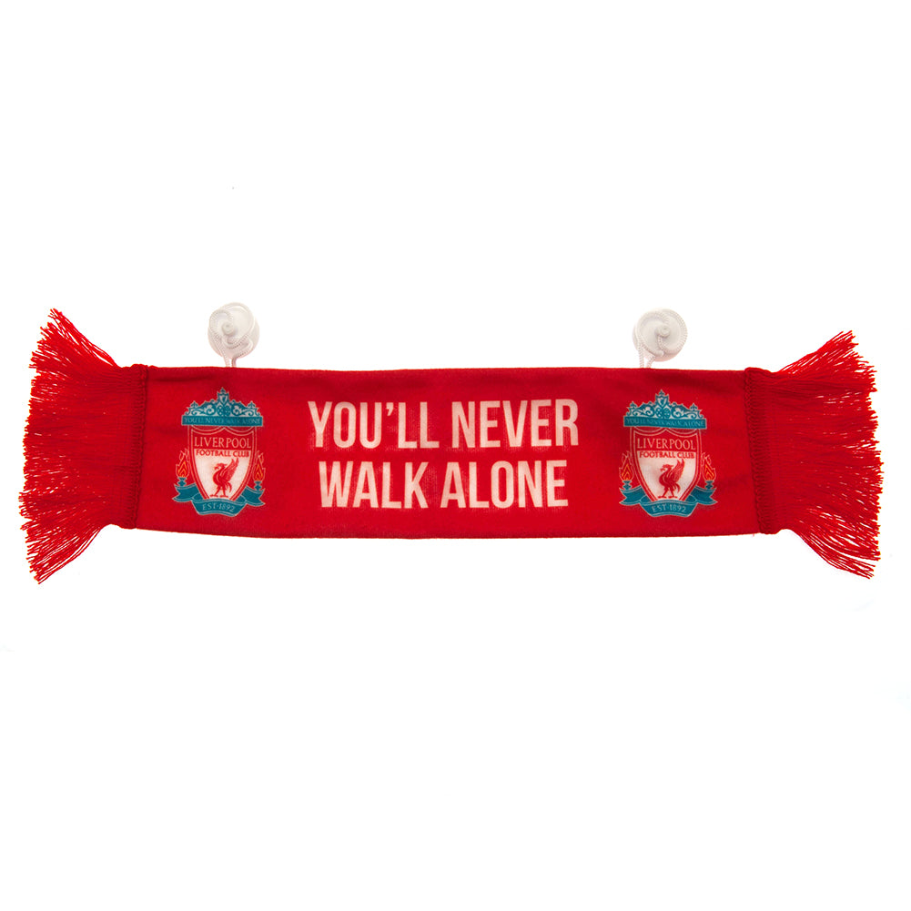 Liverpool FC Mini Car Scarf CR - Officially licensed merchandise.