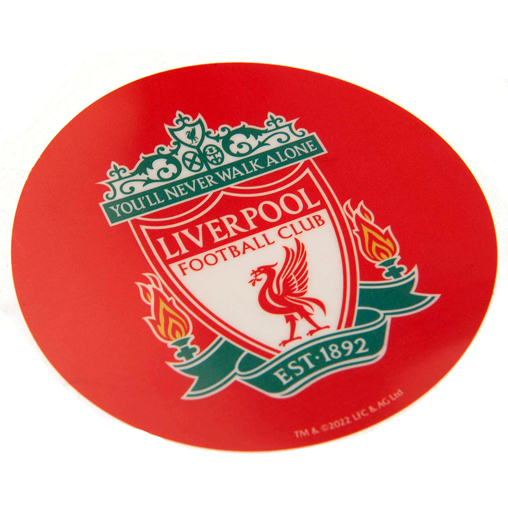Liverpool FC Single Car Sticker CR - Officially licensed merchandise.