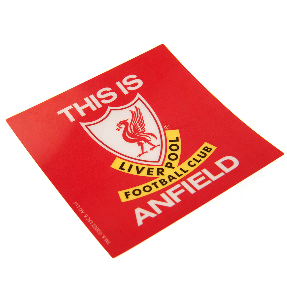 Liverpool FC Single Car Sticker TIA - Officially licensed merchandise.