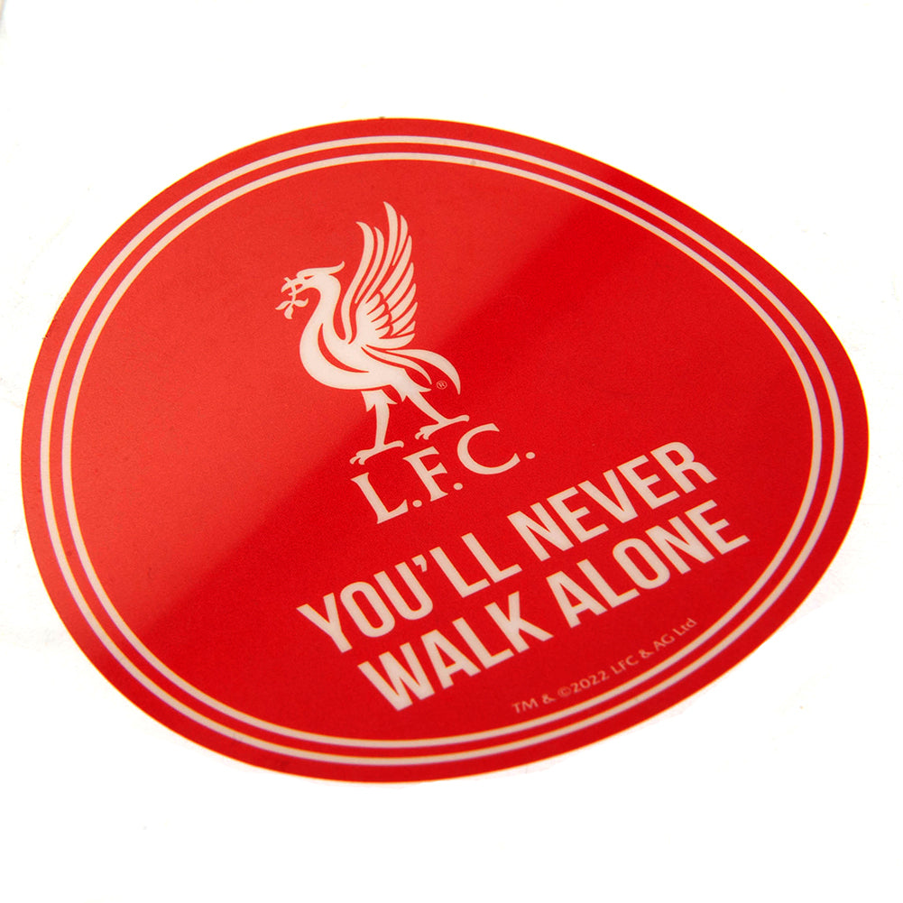 Liverpool FC Single Car Sticker YNWA - Officially licensed merchandise.
