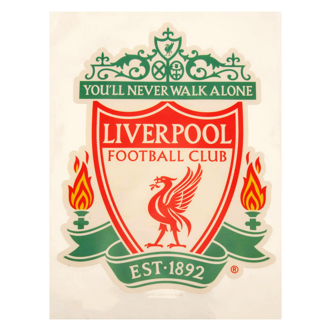 Liverpool FC A4 Car Decal CR - Officially licensed merchandise.