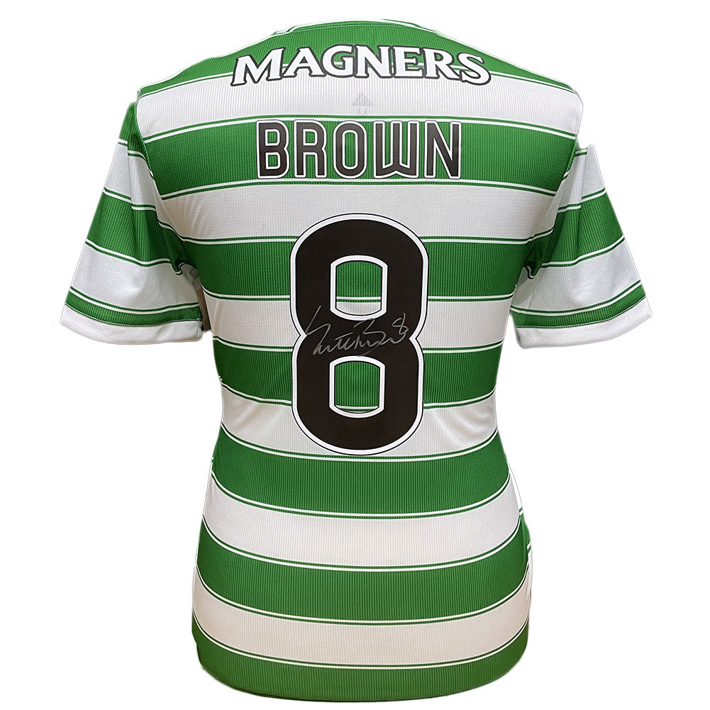 Celtic FC Brown Signed Shirt - Officially licensed merchandise.