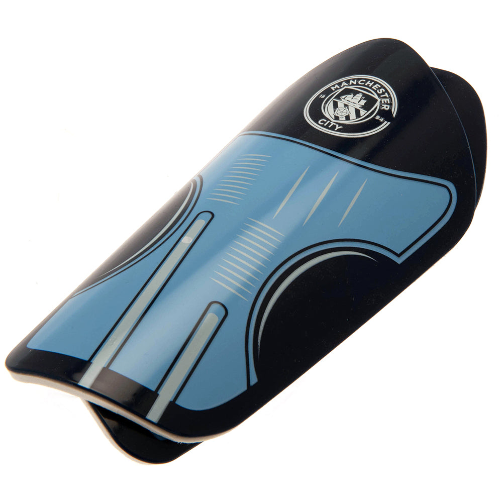 Manchester City FC Shin Pads Kids DT - Officially licensed merchandise.