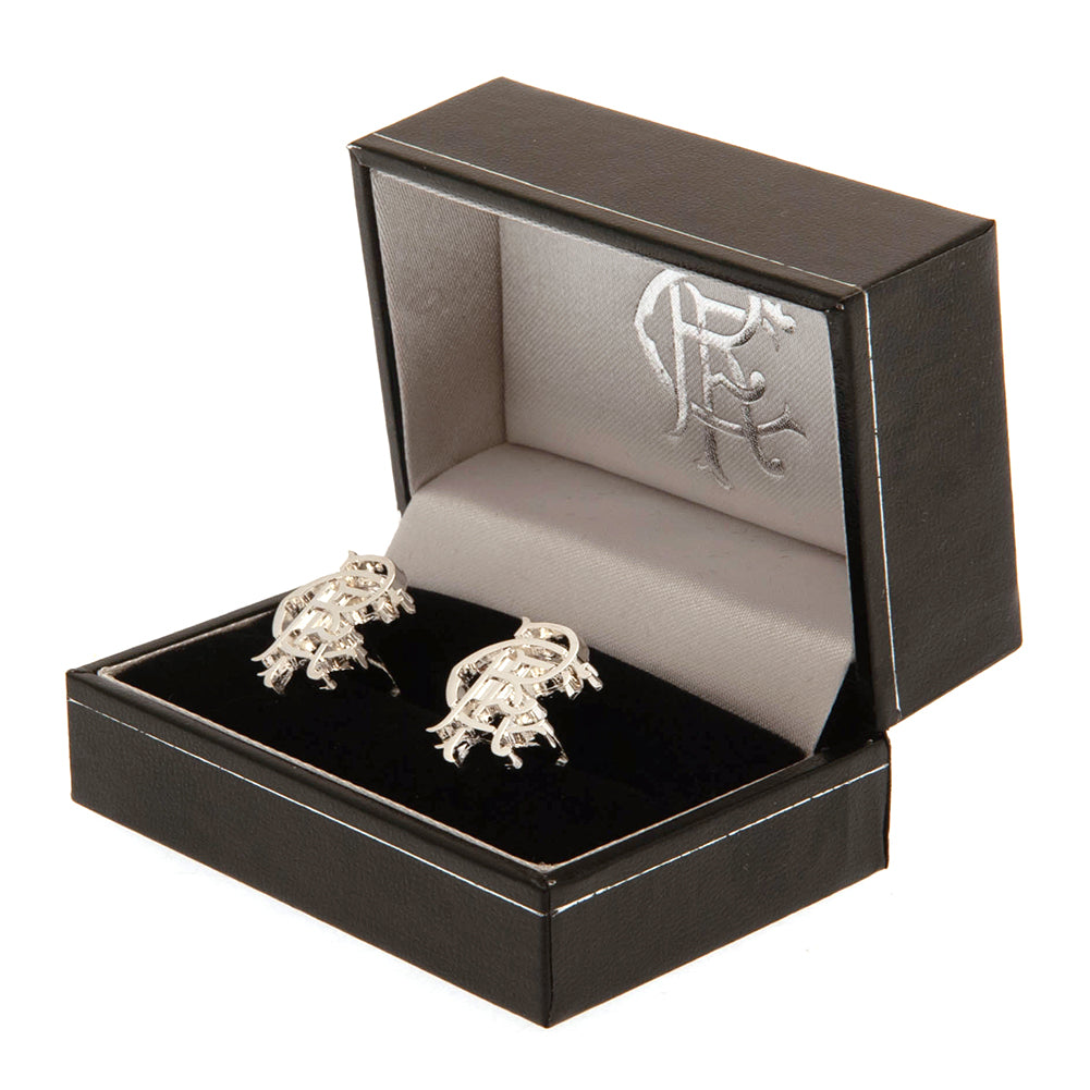 Rangers FC Silver Plated RFC Cufflinks - Officially licensed merchandise.