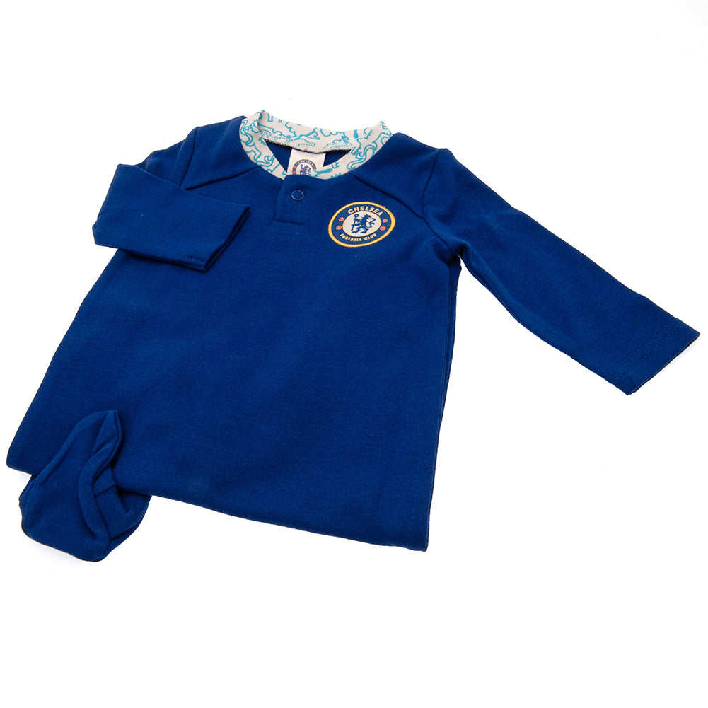 Chelsea FC Sleepsuit 12-18 Mths LT - Officially licensed merchandise.