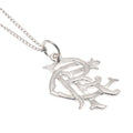 Rangers FC Sterling Silver Pendant & Chain Small - Officially licensed merchandise.