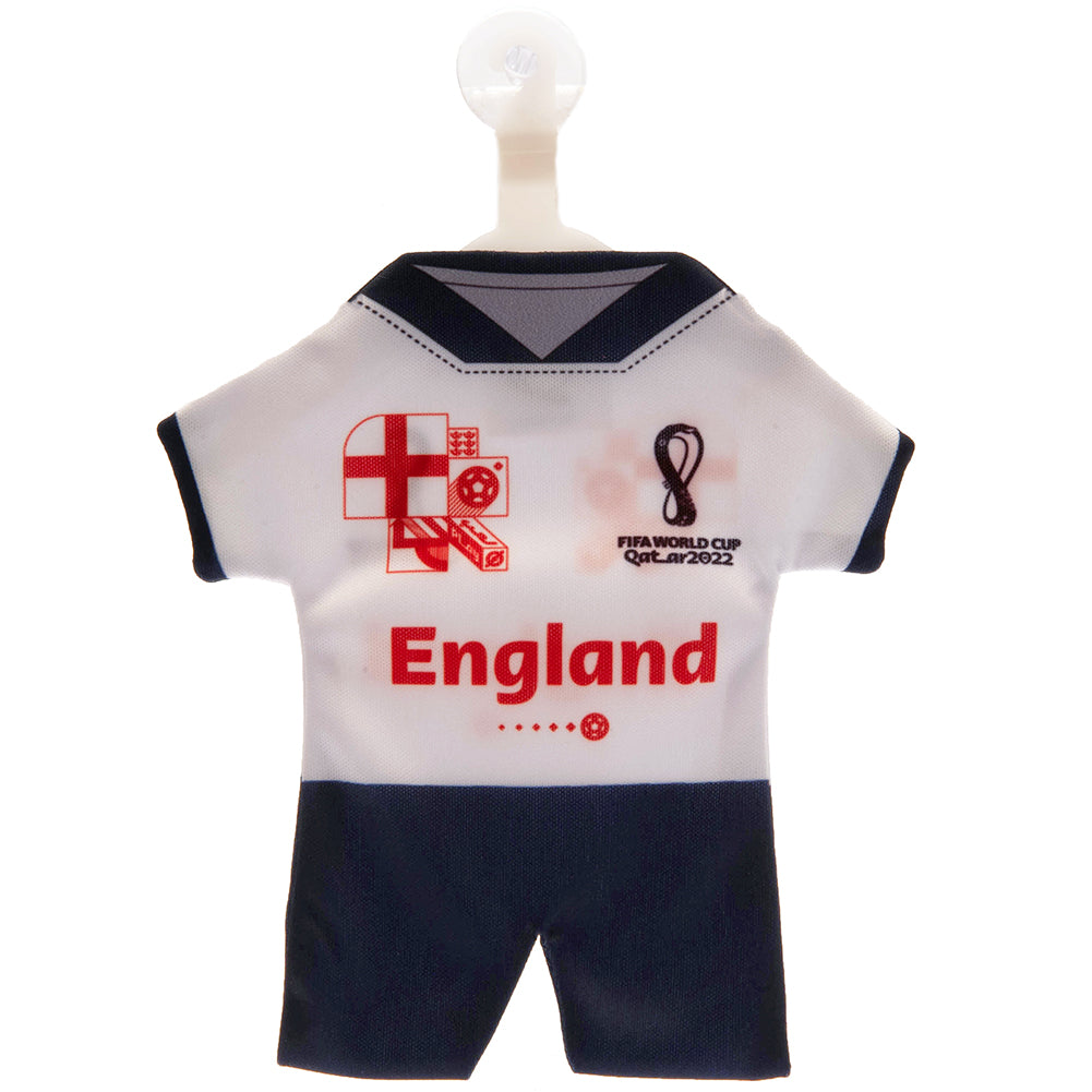 FIFA World Cup Qatar 2022 England Mini Kit - Officially licensed merchandise.