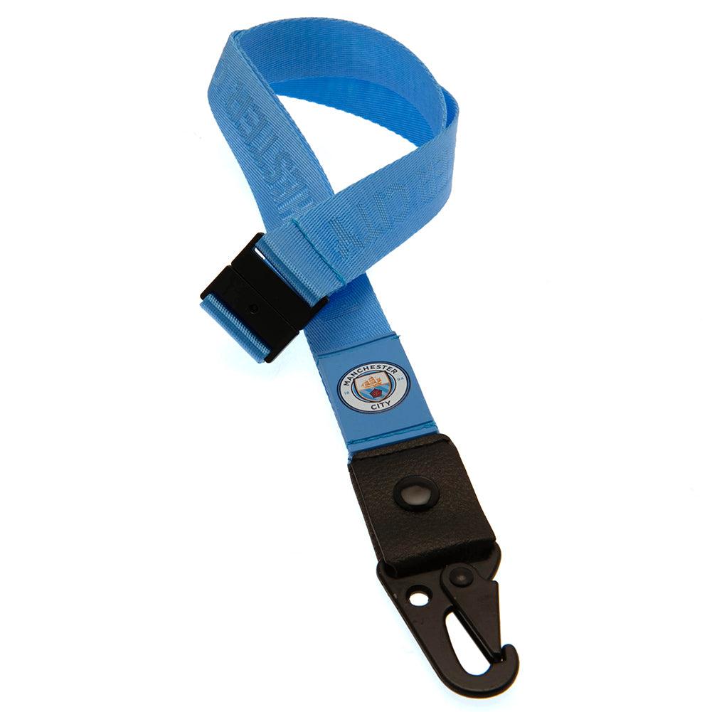 Manchester City FC Deluxe Lanyard - Officially licensed merchandise.