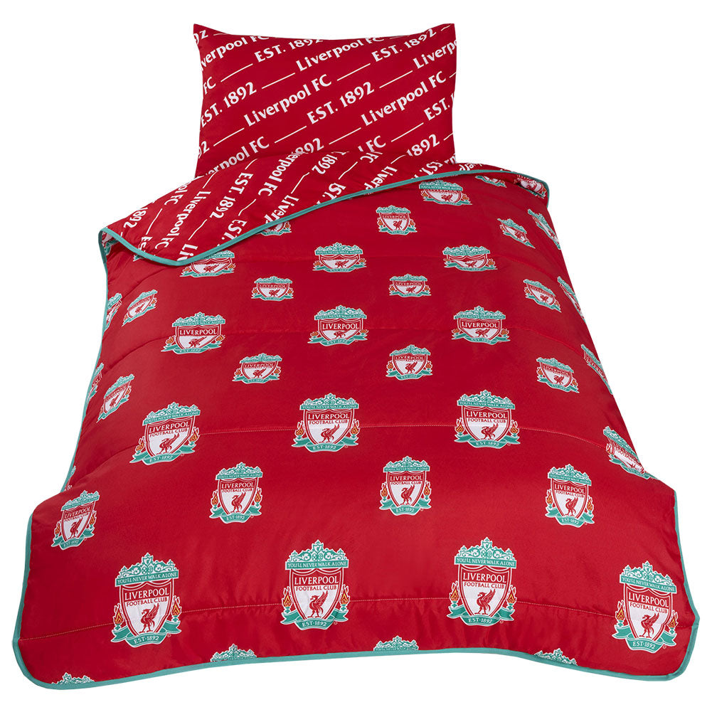 Liverpool FC Single Coverless Duvet - Officially licensed merchandise.