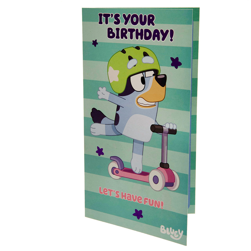 Bluey Birthday Card - Officially licensed merchandise.
