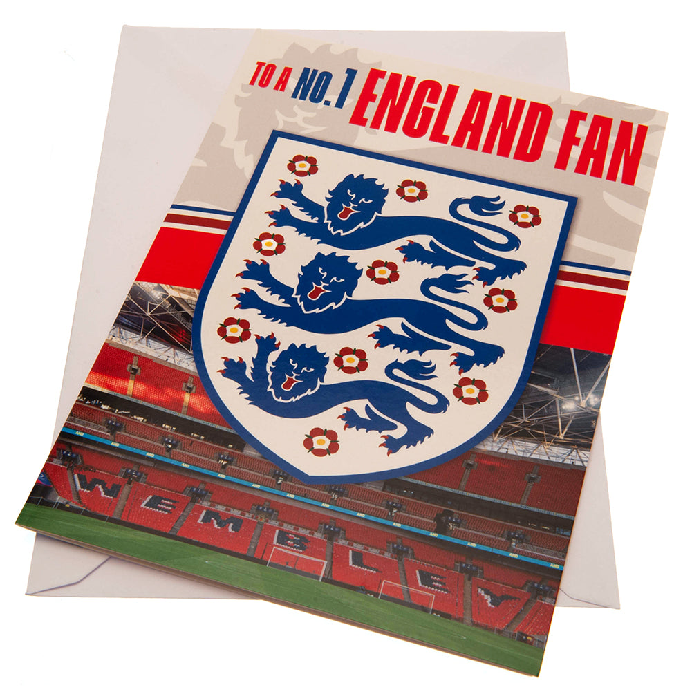 England FA Birthday Card - Officially licensed merchandise.