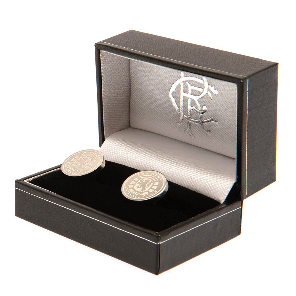 Rangers FC Stainless Steel Formed Cufflinks RC - Officially licensed merchandise.